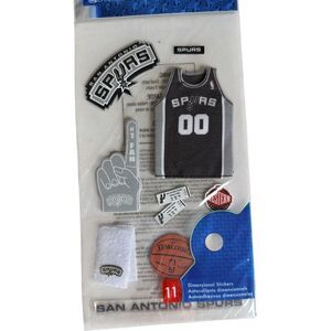 Brand New Joliees Boutique NBA San Antonio Spurs Team Scrapbooking Stickers